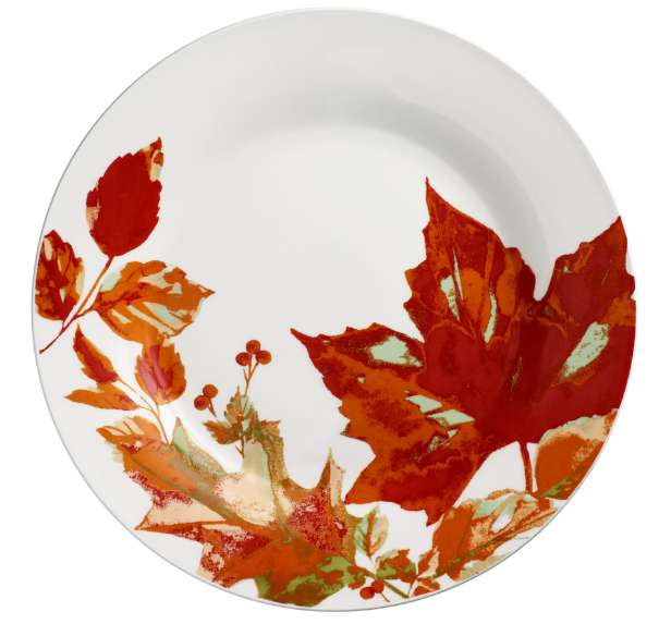 Fall Leaves Ceramic Plates
