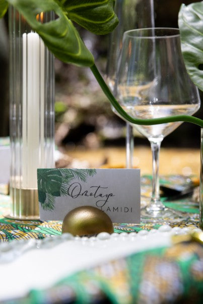 Gold Modern Place Card Holders