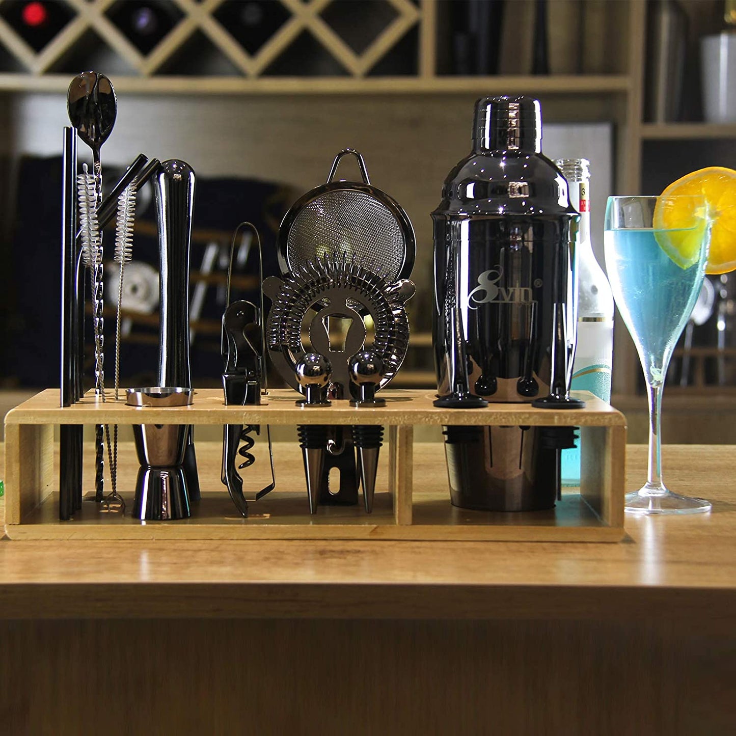 20 Pcs Stainless Steel Bartender Kit