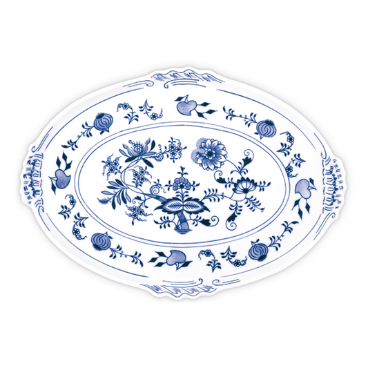Onion Porcelain Oval Tray
