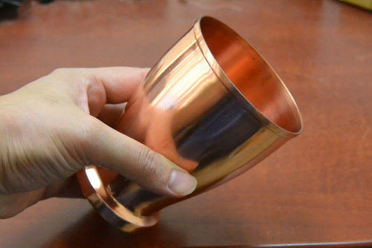 Copper Drinking Glass Cup