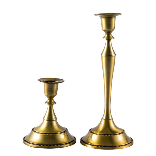 style: Low profile - Alloy Ornaments Simple European Candle Holder