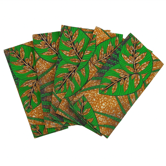 Tropical Leaf Printed Linen Napkins