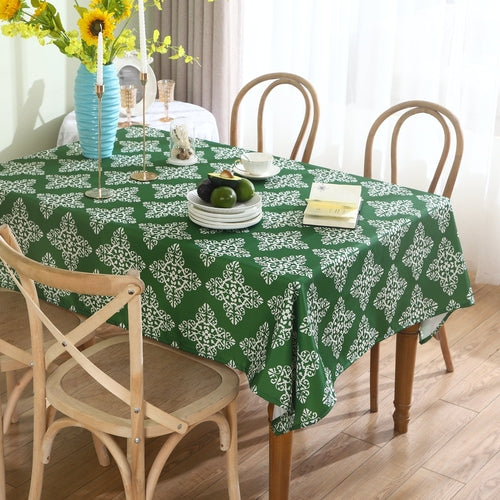 Green Printed Table Cloth