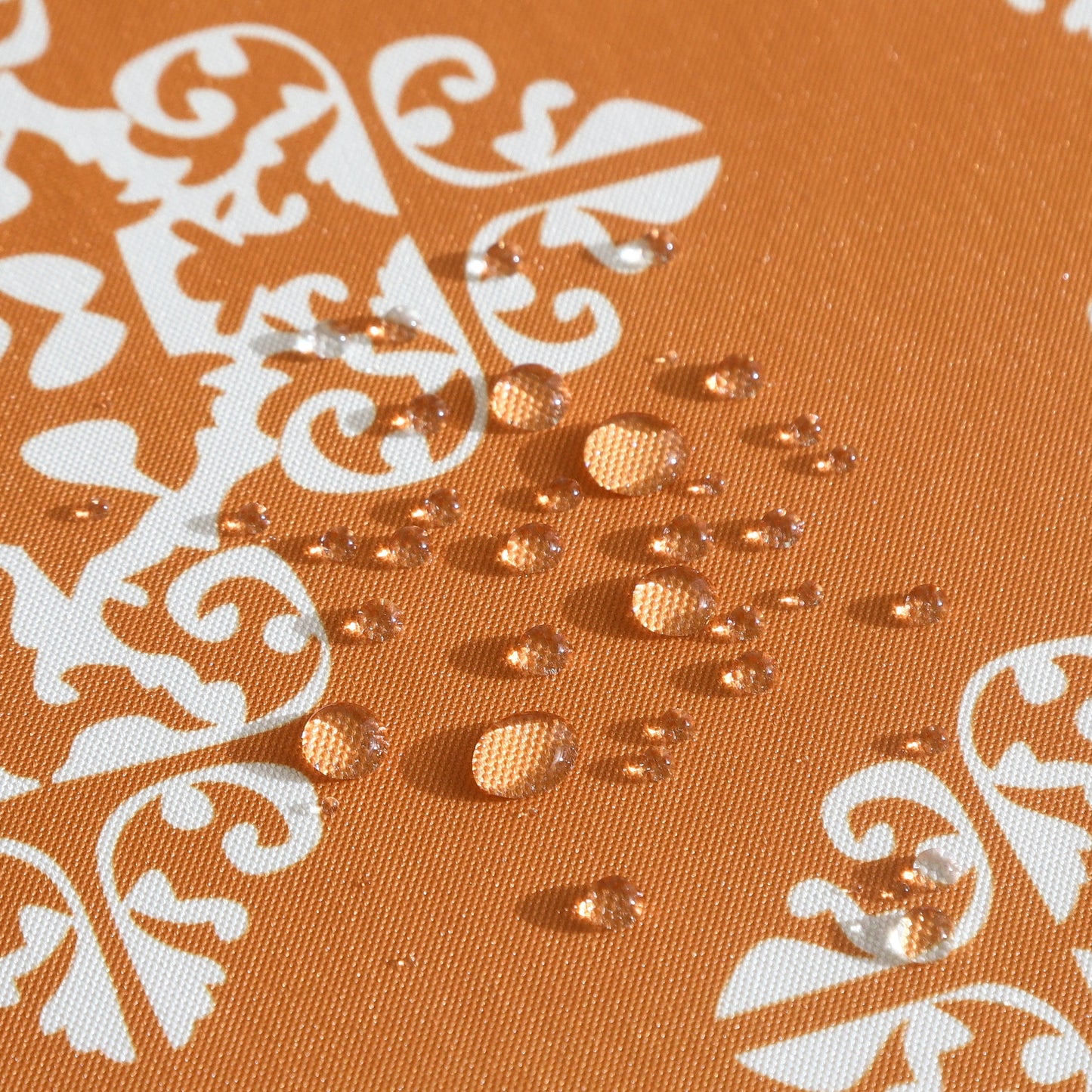 Orange Printed Table Cloth