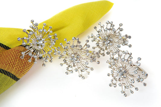 Snowflake Napkin Ring Set