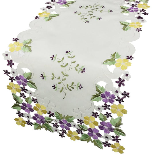Fancy Flowers Table Runner