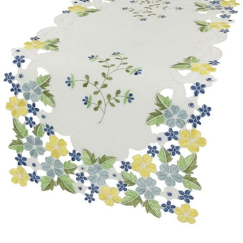 Fancy Flowers Table Runner